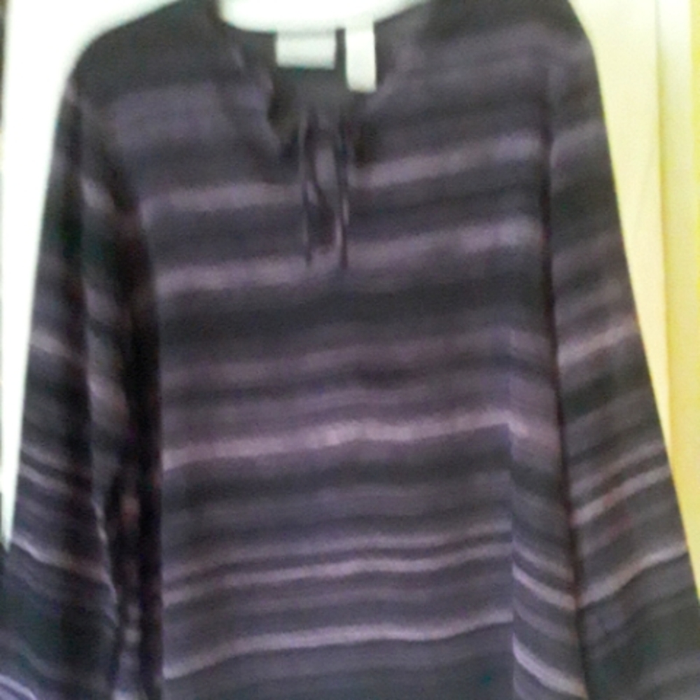 Liz Claiborne striped tunic top